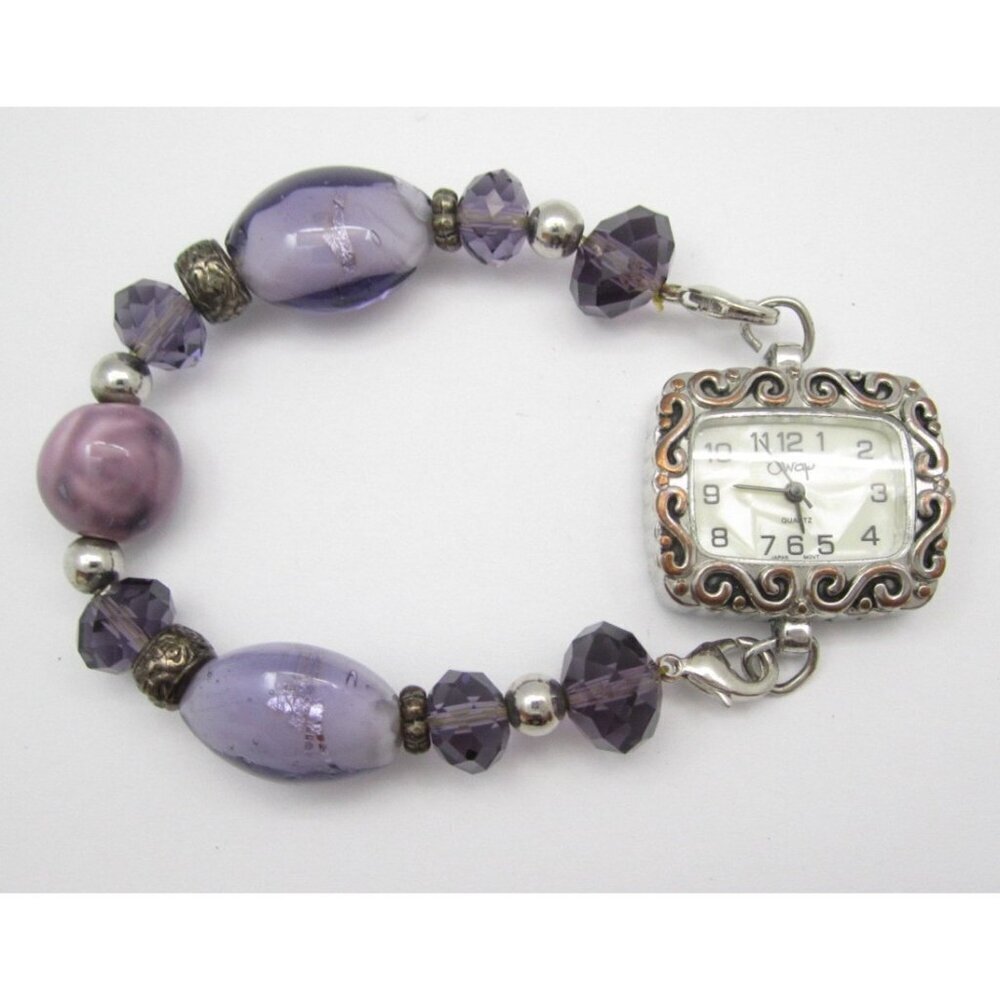 Women Swap Beehive Beaded Quartz WR Analog 28mm Tank Watch (H862) "New Battery"